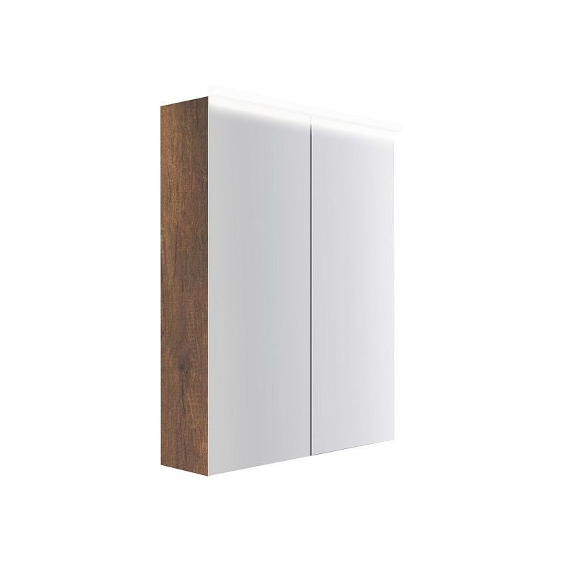 Armoire toilette Coffee 2 portes 600mm 4250k chêne decor rouille