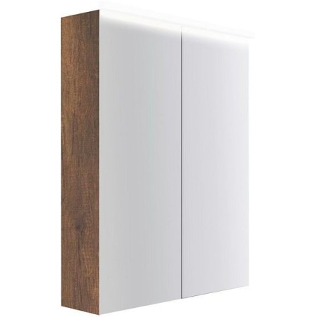 Armoire toilette Coffee 2 portes 600mm 4250k chêne decor rouille