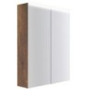 Armoire toilette Coffee 2 portes 600mm 4250k chêne decor rouille