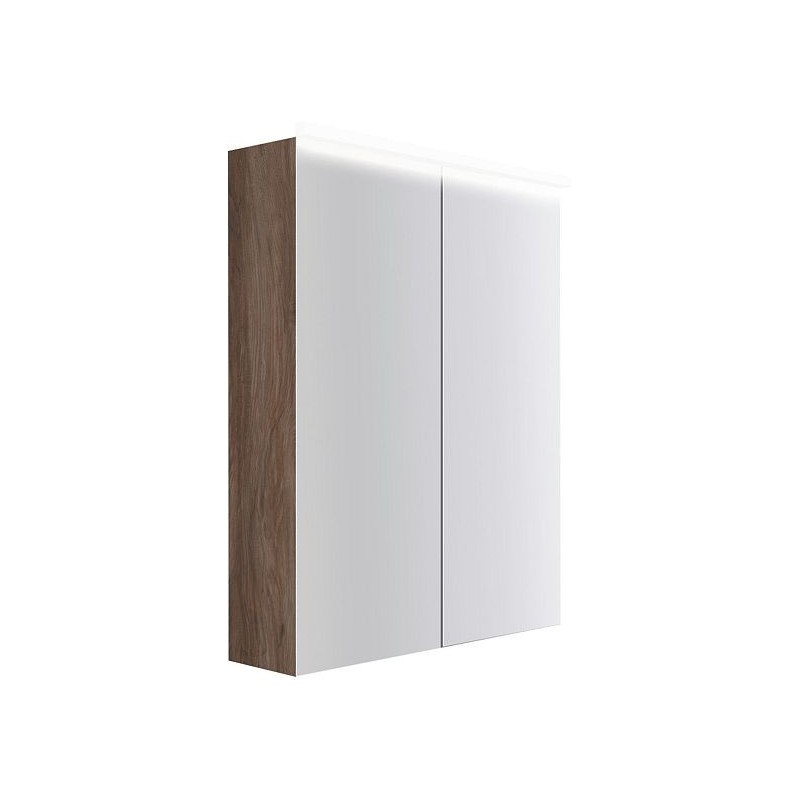Armoire toilette Coffee 2 portes 600mm 4250k noyer decor velours