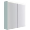Armoire toilette Coffee 2 portes 800mm 4250k bleu azur doux mat