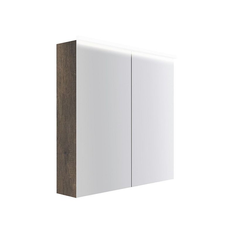 Armoire toilette Coffee 2 portes 800mm 4250k châtaigne