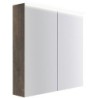Armoire toilette Coffee 2 portes 800mm 4250k châtaigne