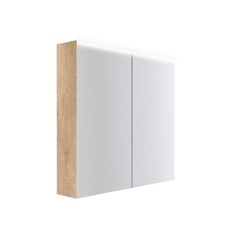 Armoire toilette Coffee 2 portes 800mm 4250k chêne decor cachmire