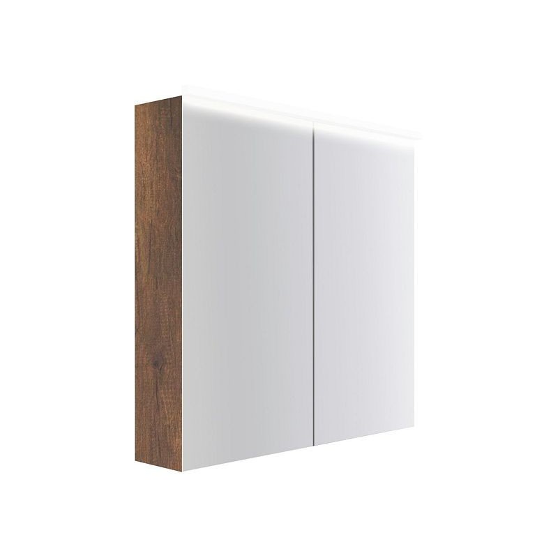 Armoire toilette Coffee 2 portes 800mm 4250k chêne decor rouille