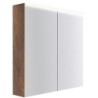 Armoire toilette Coffee 2 portes 800mm 4250k chêne decor rouille
