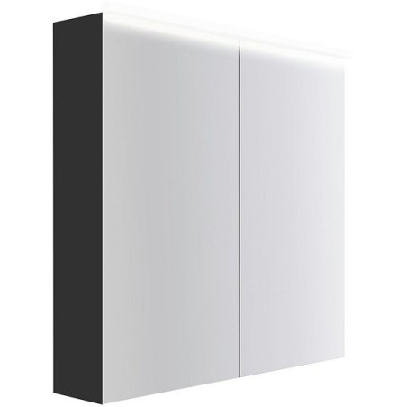 Armoire toilette Coffee 2 portes 800mm 4250k graphite doux mat