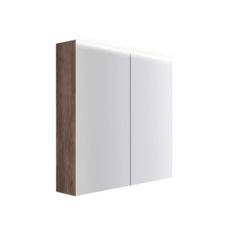 Armoire toilette Coffee 2 portes 800mm 4250k noyer decor velours