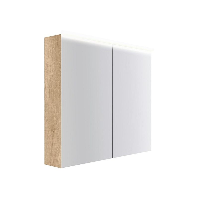 Armoire toilette Coffee 2 portes 900mm 4250k chêne decor cachmire