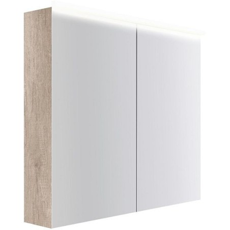 Armoire toilette Coffee 2 portes 900mm 4250k chêne decor flanelle