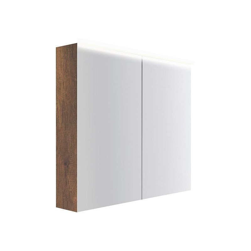 Armoire toilette Coffee 2 portes 900mm 4250k chêne decor rouille