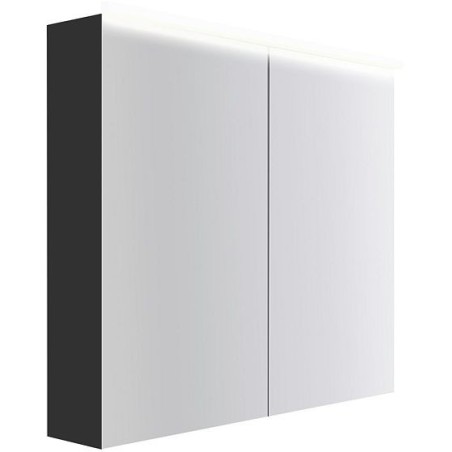 Armoire toilette Coffee 2 portes 900mm 4250k graphite doux mat