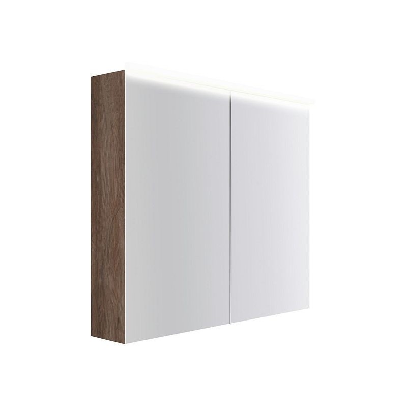 Armoire toilette Coffee 2 portes 900mm 4250k noyer decor velours