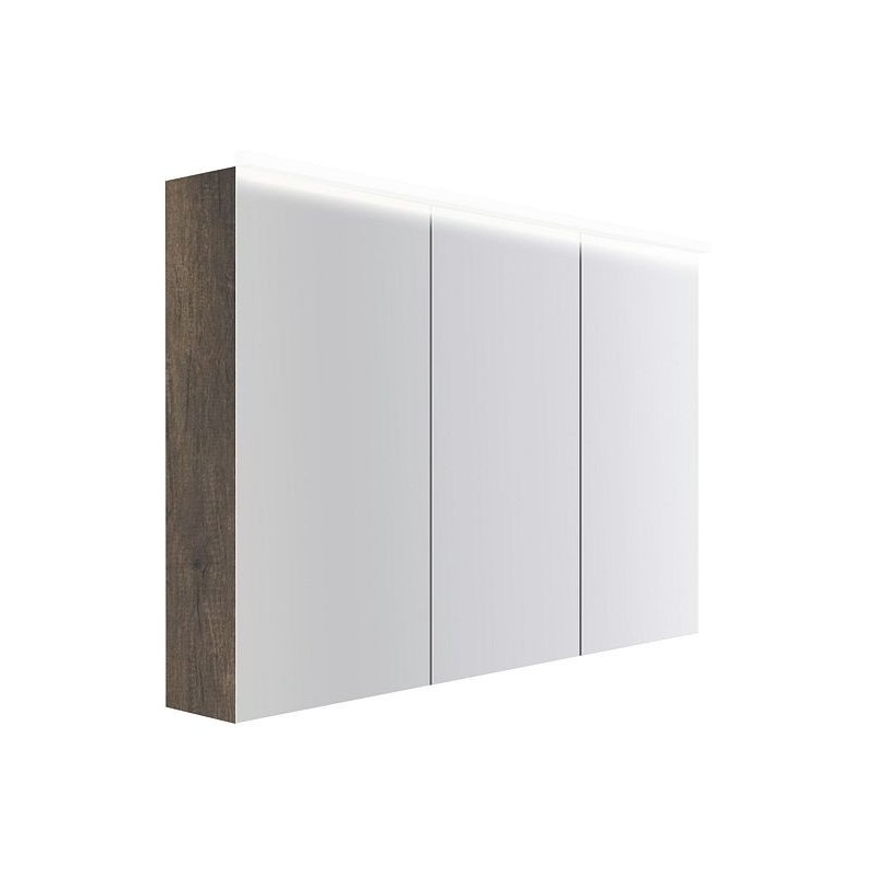Armoire toilette Coffee 3 portes 1200mm 4250k châtaigne