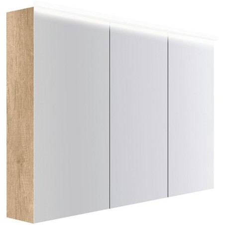 Armoire toilette Coffee 3 portes 1200mm 4250k chêne decor cachmire