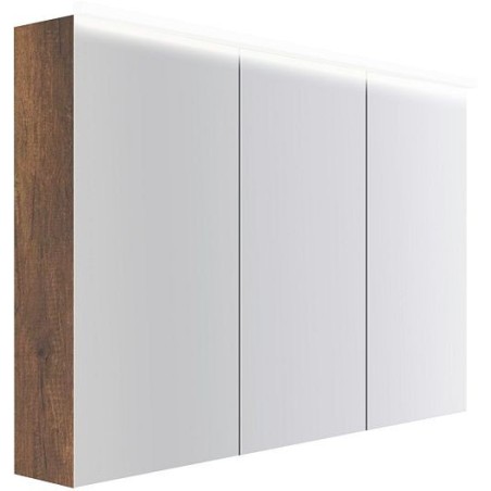 Armoire toilette Coffee 3 portes 1200mm 4250k chêne decor rouille