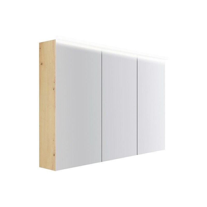 Armoire toilette Coffee 3 portes 1200mm 4250k chêne decor urban