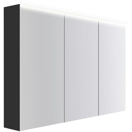 Armoire toilette Coffee 3 portes 1200mm 4250k graphite doux mat
