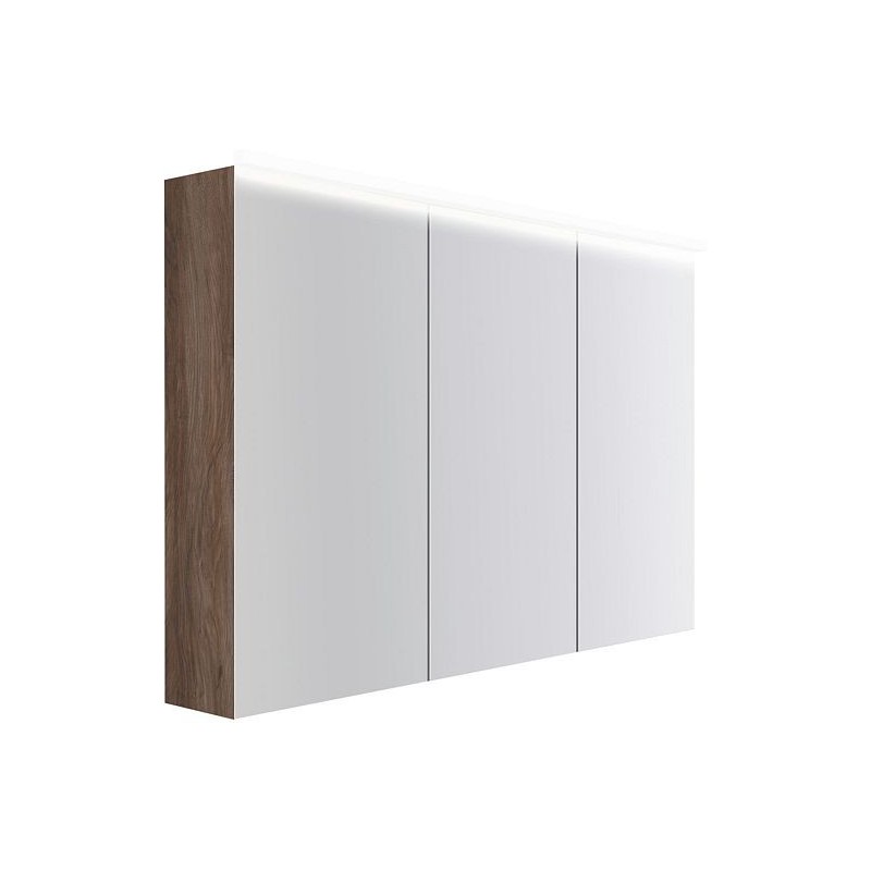 Armoire toilette Coffee 3 portes 1200mm 4250k noyer decor velours