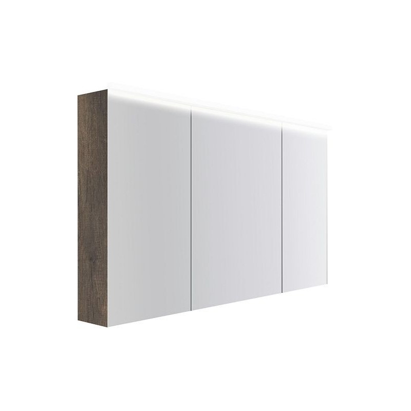 Armoire toilette Coffee 3 portes 1400mm 4250k châtaigne