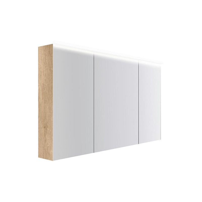 Armoire toilette Coffee 3 portes 1400mm 4250k chêne decor cachmire