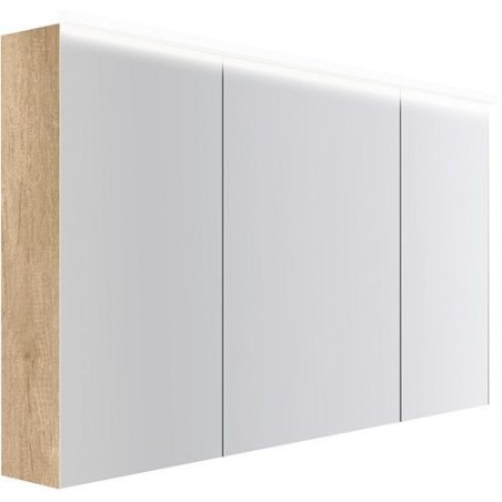 Armoire toilette Coffee 3 portes 1400mm 4250k chêne decor cachmire