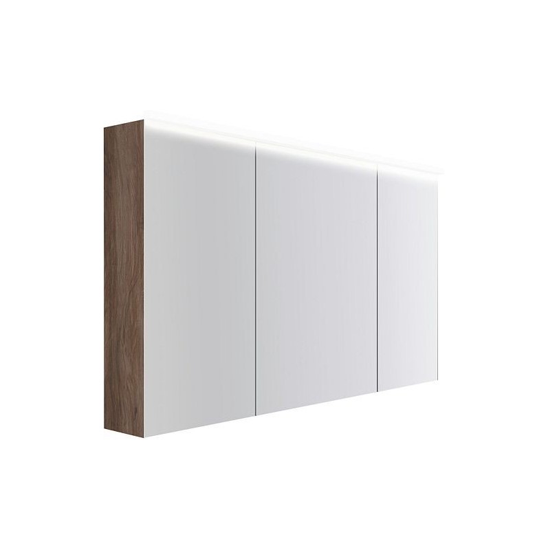 Armoire toilette Coffee 3 portes 1400mm 4250k noyer decor velours