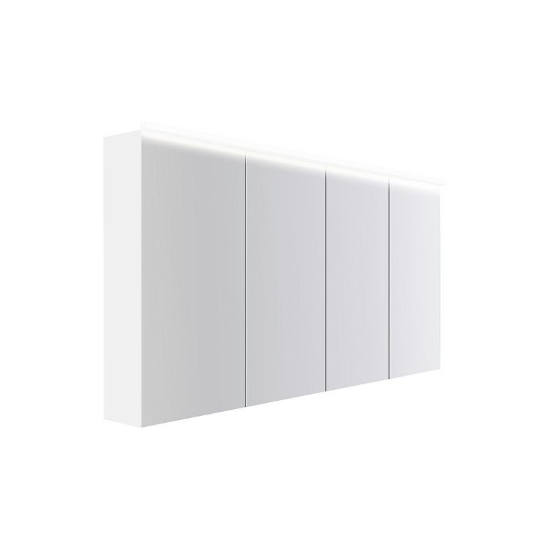 Armoire toilette Coffee 4 portes 1600mm 4250k blanc mat