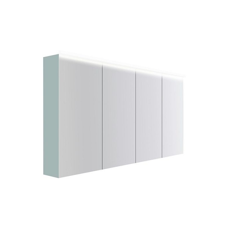 Armoire toilette Coffee 4 portes 1600mm 4250k bleu azur doux mat