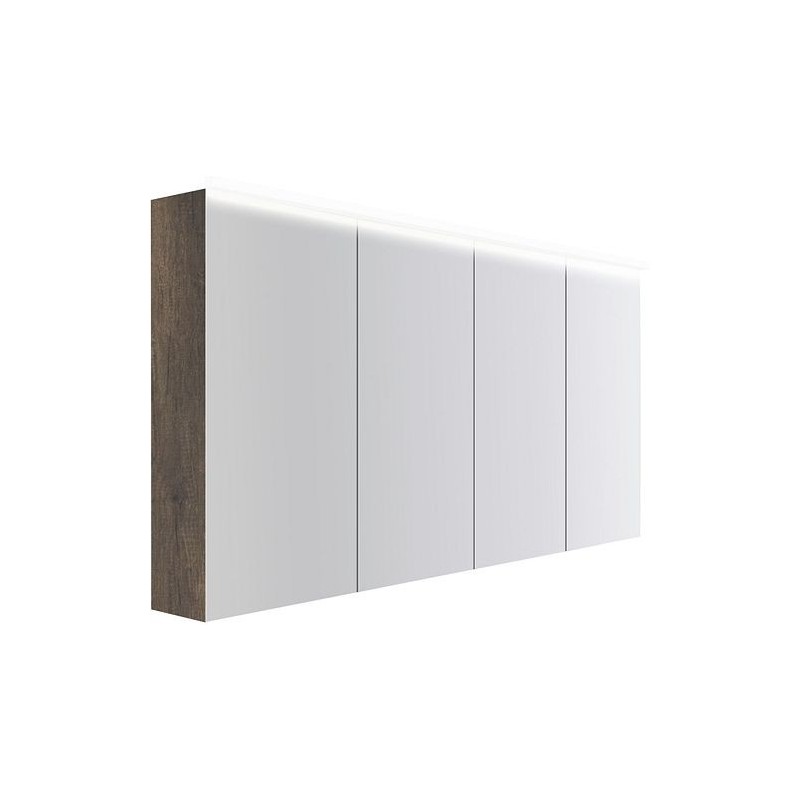 Armoire toilette Coffee 4 portes 1600mm 4250k châtaigne