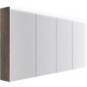 Armoire toilette Coffee 4 portes 1600mm 4250k châtaigne