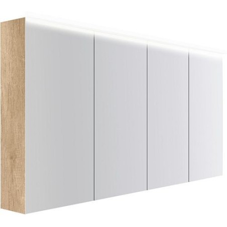 Armoire toilette Coffee 4 portes 1600mm 4250k chêne decor cachmire