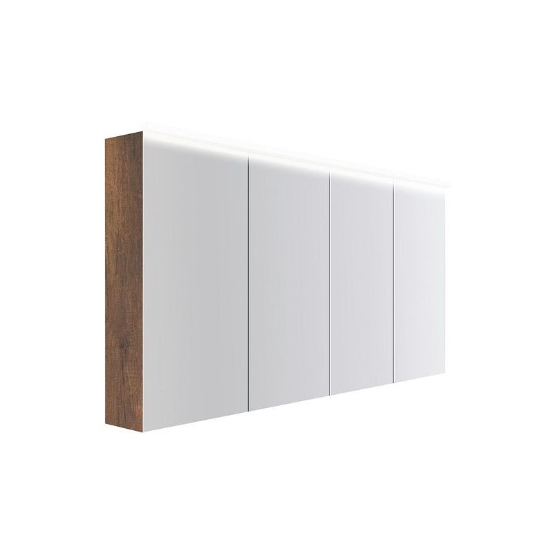 Armoire toilette Coffee 4 portes 1600mm 4250k chêne decor rouille