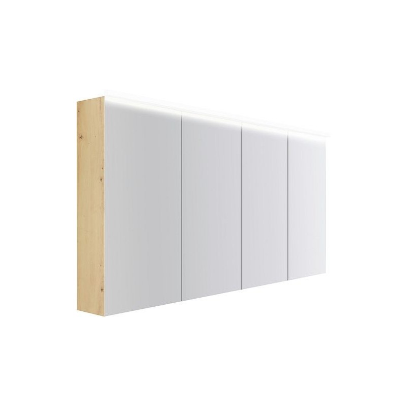 Armoire toilette Coffee 4 portes 1600mm 4250k chêne decor urban