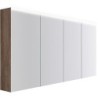 Armoire toilette Coffee 4 portes 1600mm 4250k noyer decor velours