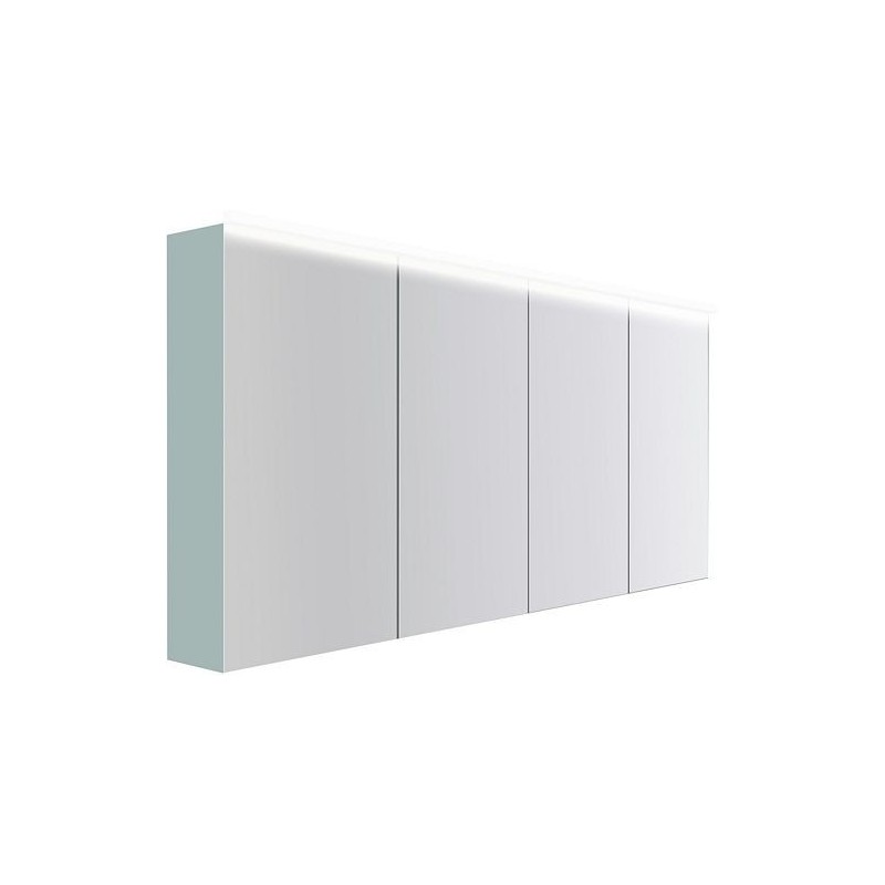 Armoire toilette Coffee 4 portes 1800mm 4250k bleu azur doux mat