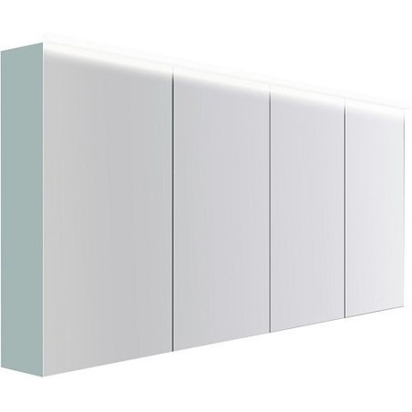 Armoire toilette Coffee 4 portes 1800mm 4250k bleu azur doux mat