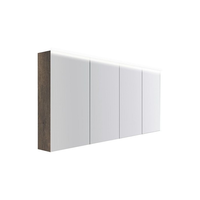 Armoire toilette Coffee 4 portes 1800mm 4250k châtaigne