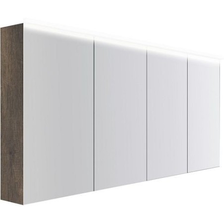 Armoire toilette Coffee 4 portes 1800mm 4250k châtaigne