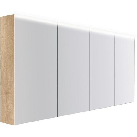 Armoire toilette Coffee 4 portes 1800mm 4250k chêne decor cachmire