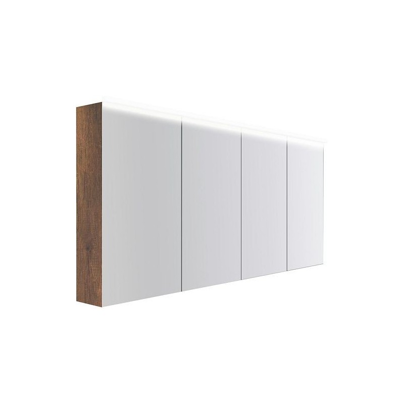 Armoire toilette Coffee 4 portes 1800mm 4250k chêne decor rouille