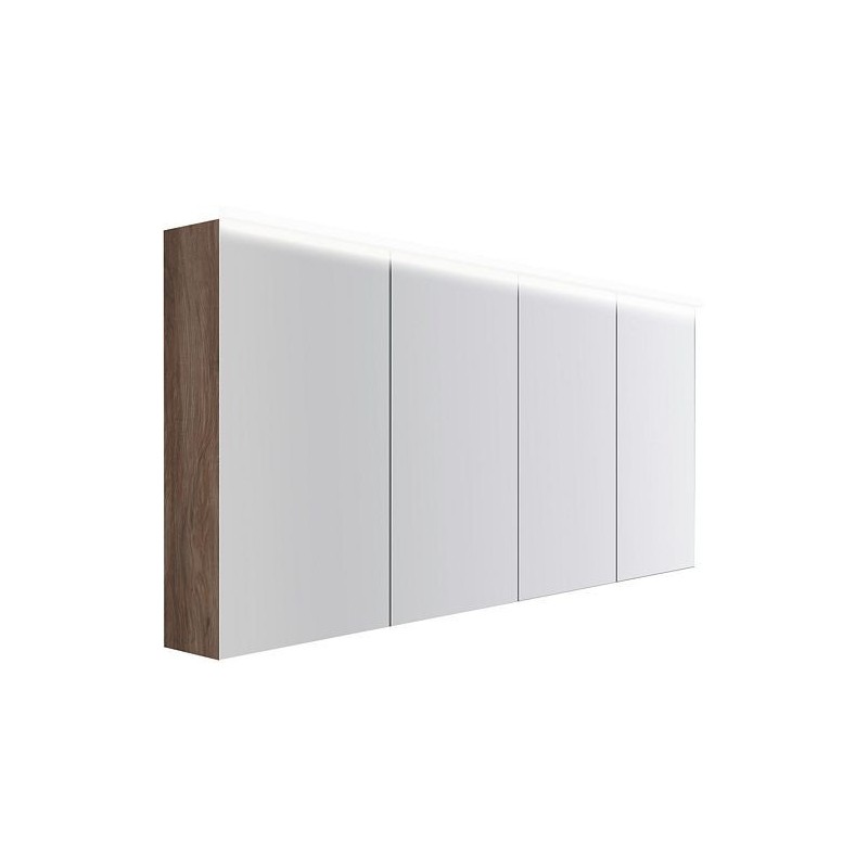 Armoire toilette Coffee 4 portes 1800mm 4250k noyer decor velours