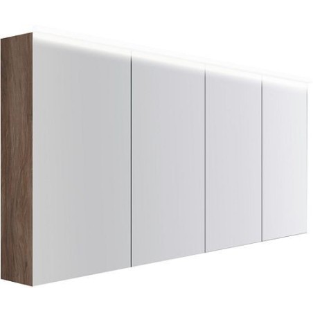 Armoire toilette Coffee 4 portes 1800mm 4250k noyer decor velours