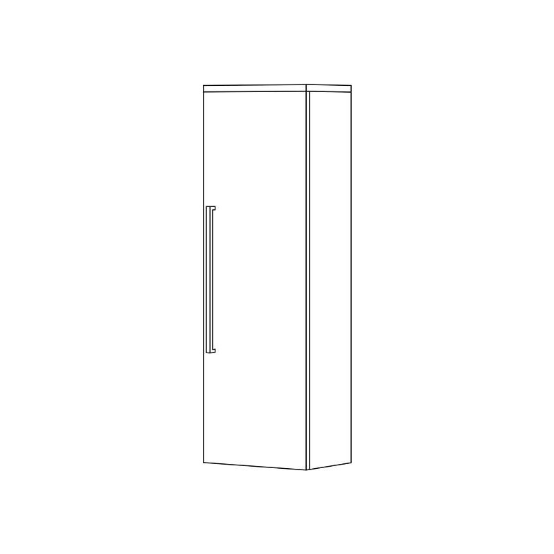 Demi colonne Combo uni 40cm ardoise gauche/droite