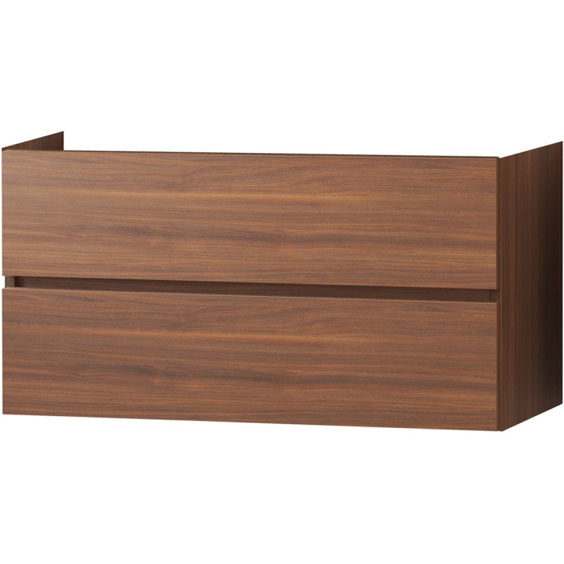 Sous meuble Molto 2 tiroirs 120cm noyer