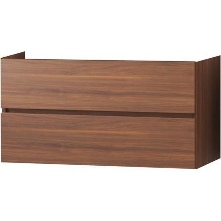 Sous meuble Molto 2 tiroirs 120cm noyer