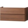 Sous meuble Molto 2 tiroirs 120cm noyer
