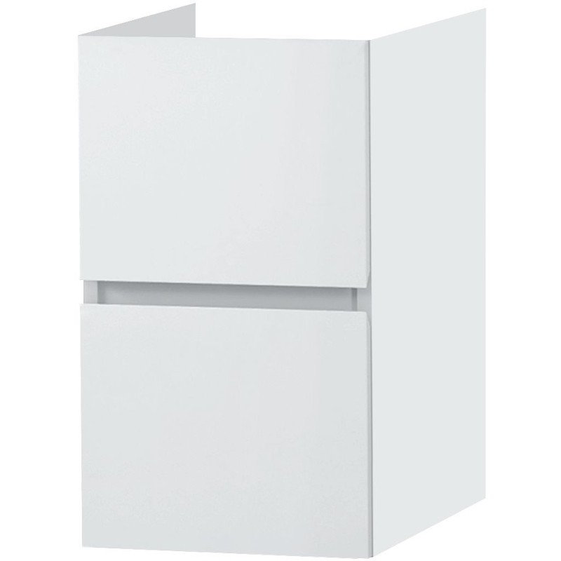 Sous meuble Molto 2 tiroirs 35cm new poudre blanc