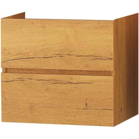 Sous meuble Molto 2 tiroirs 70cm chêne gold