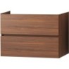 Sous meuble Molto 2 tiroirs 90cm noyer